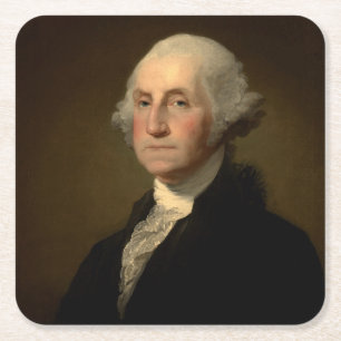 Amerikanska presidenten George Washington, Stuart Underlägg Papper Kvadrat
