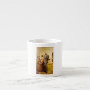 Amerikanska presidenten James Earl Carter Oval Off Espressomugg