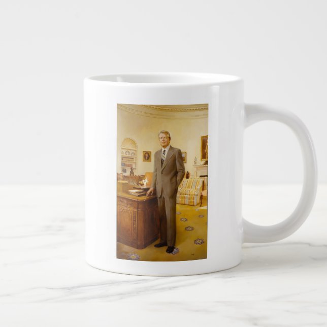 Amerikanska presidenten James Earl Carter Oval Off Jumbo Mugg (Höger)