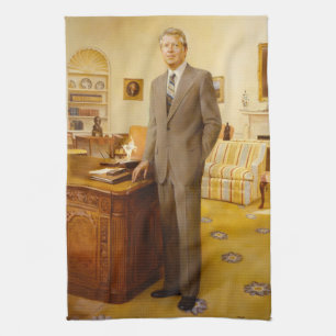 Amerikanska presidenten James Earl Carter Oval Off Kökshandduk