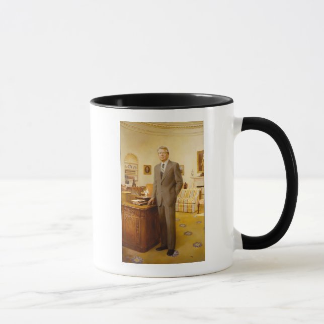 Amerikanska presidenten James Earl Carter Oval Off Mugg (Höger)