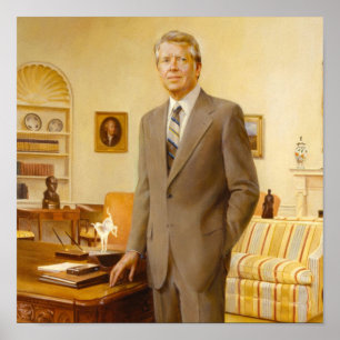 Amerikanska presidenten James Earl Carter Oval Off Poster