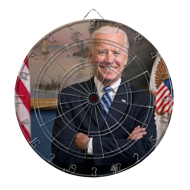 Amerikanska presidenten Joe Biden som senator Darttavla (Framsidan)
