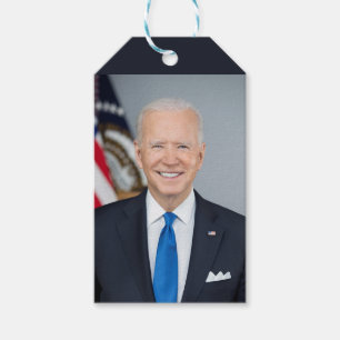 Amerikanska presidenten Joe Biden Vita huset Foto Presentetikett