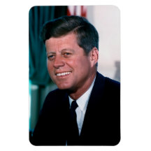 Amerikanska presidenten John F. Kennedy i ovala ru