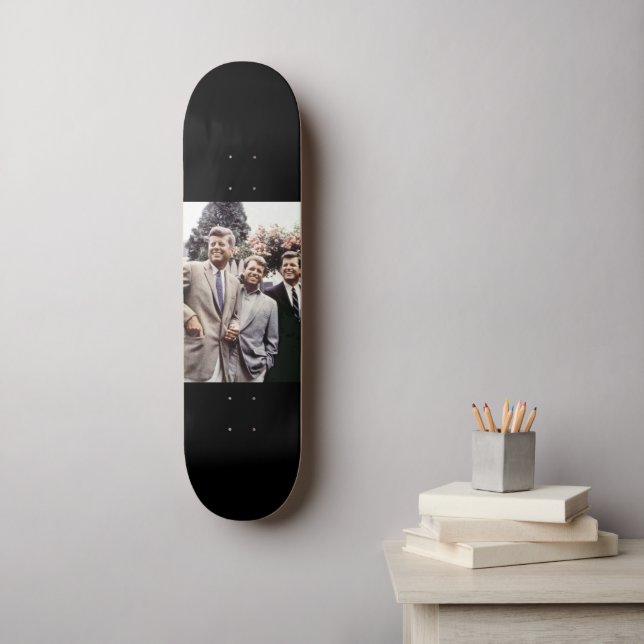 Amerikanska presidenten John Kennedy & Robert & Te Mini Skateboard Bräda 18,5 Cm (Väggkonst)
