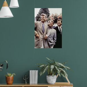 Amerikanska presidenten John Kennedy & Robert & Te Poster