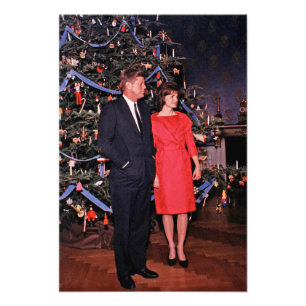 Amerikanska presidenten John Kennedys julkort Fototryck