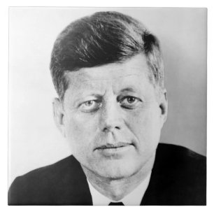 Amerikanska presidenten John Kennedys presidentfot Kakelplatta
