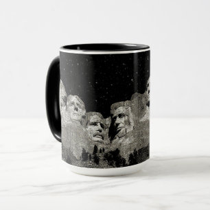 Amerikanska presidenterna Mount Rushmore Mugg