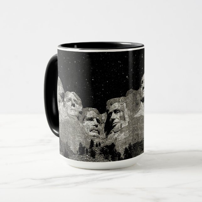 Amerikanska presidenterna Mount Rushmore Mugg (Framsida vänster)
