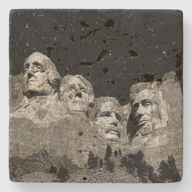 Amerikanska presidenterna Mount Rushmore Stenunderlägg (Framsidan)
