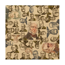Amerikanska presidenterna Wood Wall Art