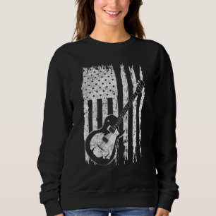 Amerikanska Pridet 4 juli Guitarist US Flagga T Shirt