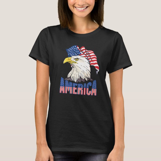 Amerikanska Pridet 4 juli Sam Liber T Shirt (Framsida)