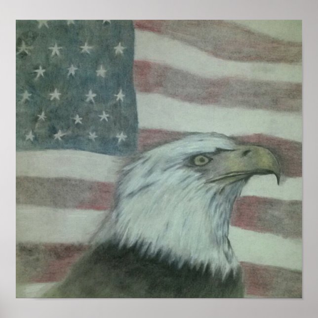 Amerikanska pridet Eagle Poster (Framsidan)
