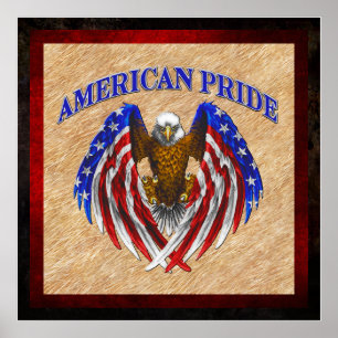 Amerikanska Pridet Eagle Poster