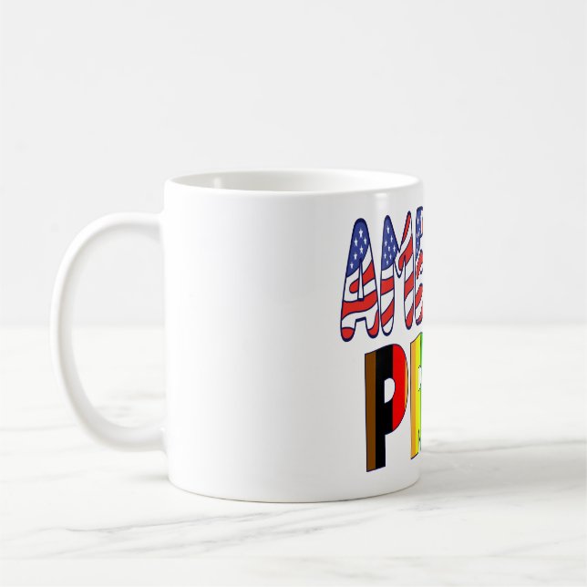 Amerikanska Pridet - HBT + Amerika Pridet Månad de Kaffemugg (Vänster)