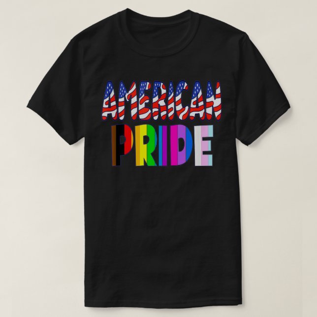 Amerikanska Pridet LGBTQ+ Amerika Pride Månad den  T Shirt (Design framsida)