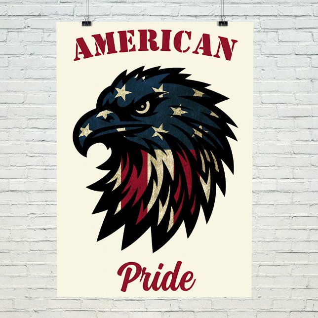 Amerikanska Pridet, Patriotic Rött vitt blått Eagl Fototryck (Skapare uppladdad)