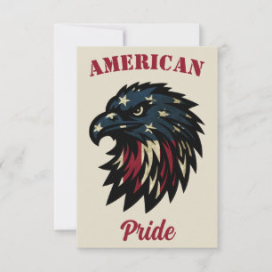 Amerikanska Pridet, Patriotic Rött vitt blått Eagl Kort