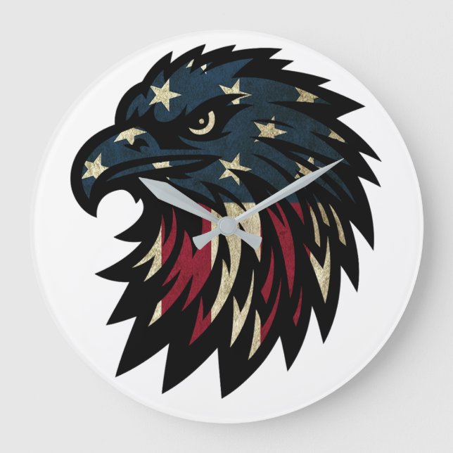 Amerikanska Pridet, Patriotic Rött vitt blått Eagl Stor Klocka (Framsida)