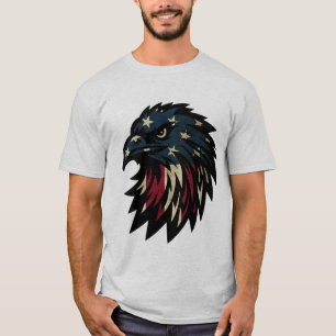 Amerikanska Pridet, Patriotic Rött vitt blått Eagl T Shirt