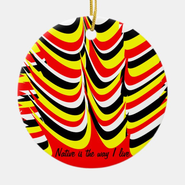 Amerikanska prydnadsföremål julgransprydnad keramik (Framsidan)