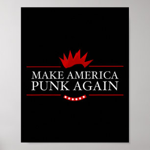 Amerikanska punk igen Anti Trump Sten Gift Idea Poster