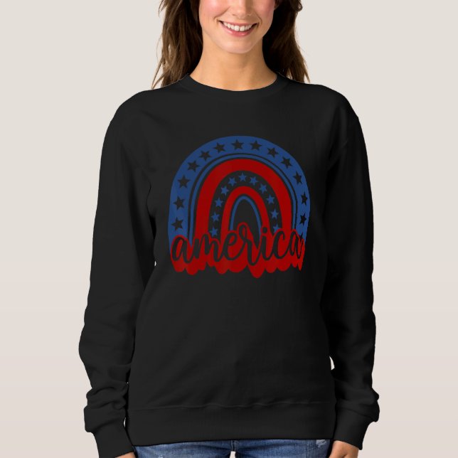 Amerikanska Rainbow American Flagga 4:e juli Boy G T Shirt (Framsida)