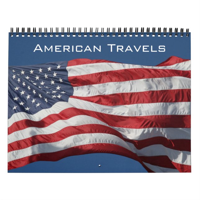 amerikanska resor (med platser) 2027 kalender (Omslag)