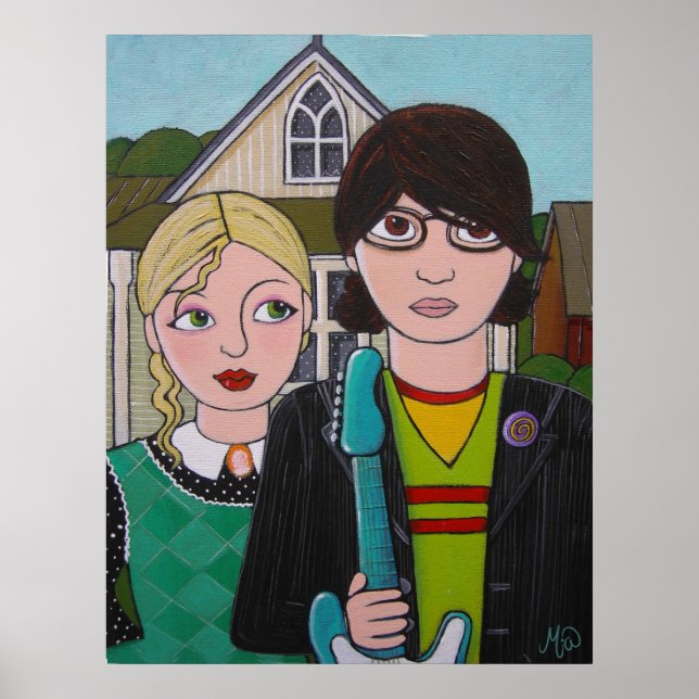 Amerikanska rockor poster (Framsidan)