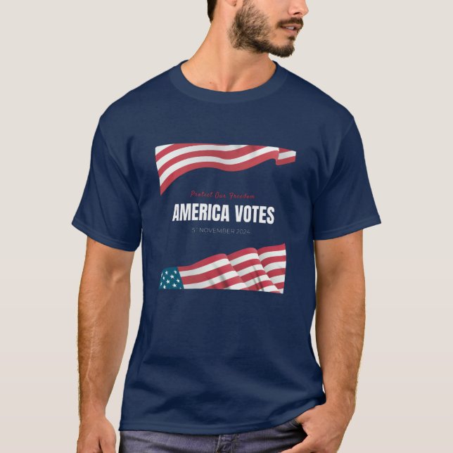 Amerikanska röster 2024 t shirt (Framsida)