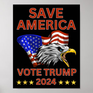 Amerikanska rösttrumpan 2024. Vi har fått något av Poster