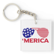 Amerikanska Rött vitt blått solglasögon