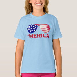 Amerikanska Rött vitt blått solglasögon T Shirt
