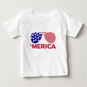 Amerikanska Rött vitt blått solglasögon T Shirt
