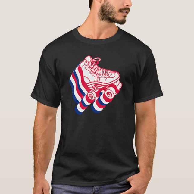 Amerikanska rullskridskor t shirt (Framsida)