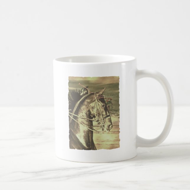 Amerikanska Saddleavlade Faux-Vintagen Kaffemugg (Höger)
