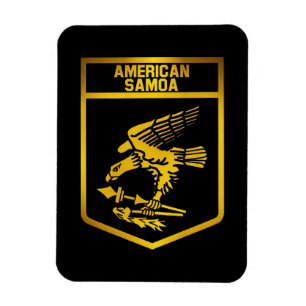 Amerikanska Samoa Emblem Magnet