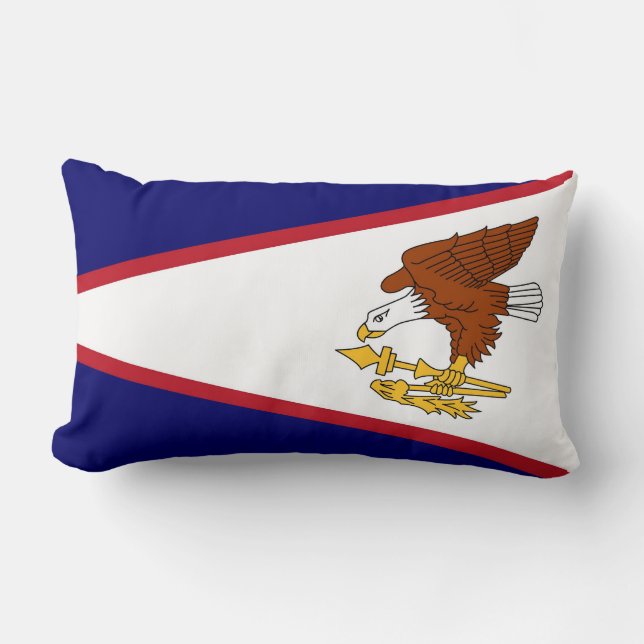 Amerikanska Samoa Flagga American MoJo Pillow Lumbarkudde (Framsida)