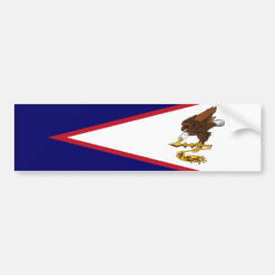 Amerikanska Samoa Flagga Bildekal