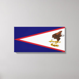 Amerikanska Samoa Flagga Canvastryck