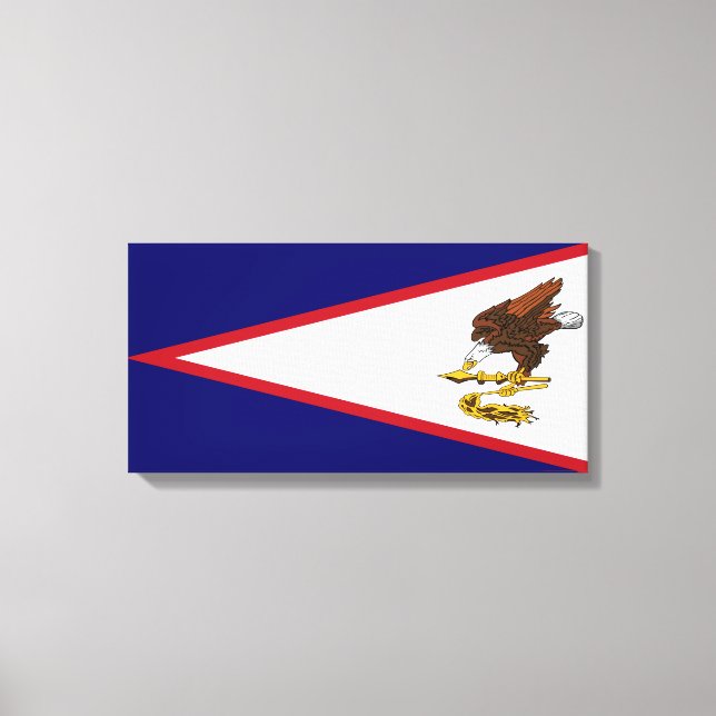 Amerikanska Samoa Flagga Canvastryck (Framsida)
