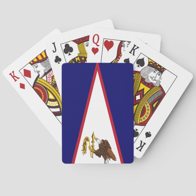 Amerikanska Samoa flagga Casinokort (Baksidan)