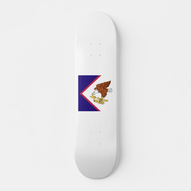 Amerikanska Samoa Flagga Emblem Mini Skateboard Bräda 18,5 Cm (Framsida)