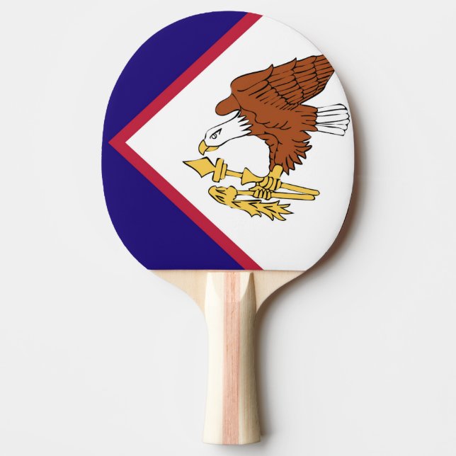 Amerikanska Samoa Flagga Emblem Pingisracket (Framsidan)