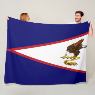 Amerikanska Samoa flagga Fleecefilt