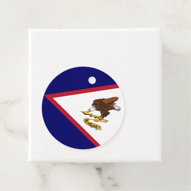 Amerikanska Samoa flagga Gåvor Etiketter (På plats)
