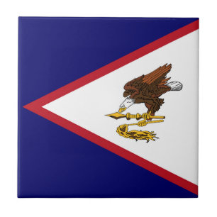 Amerikanska Samoa flagga Kakelplatta